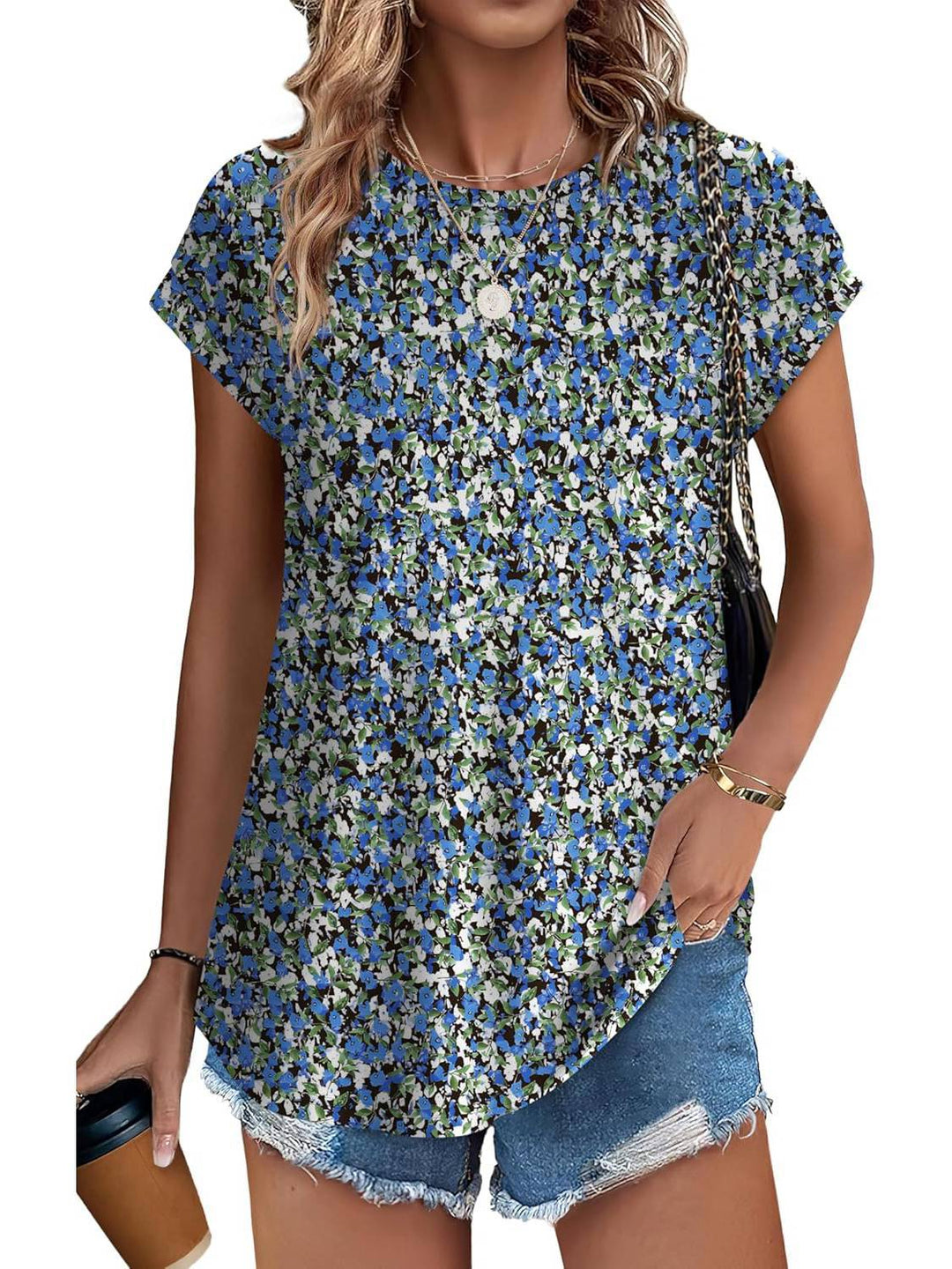 Necie | Chic Printed Blouse