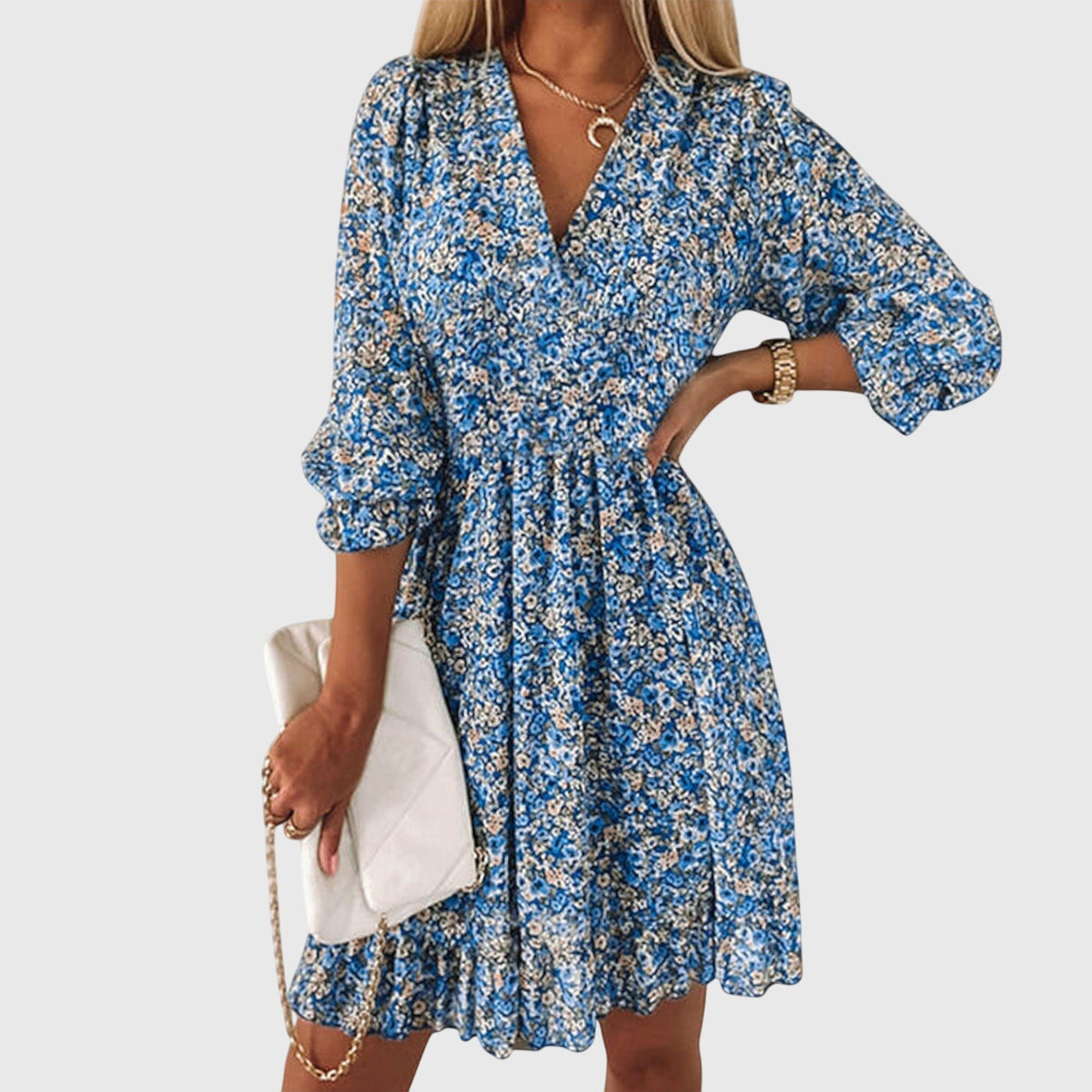 Elisa™ | Floral Puff Sleeve Dress