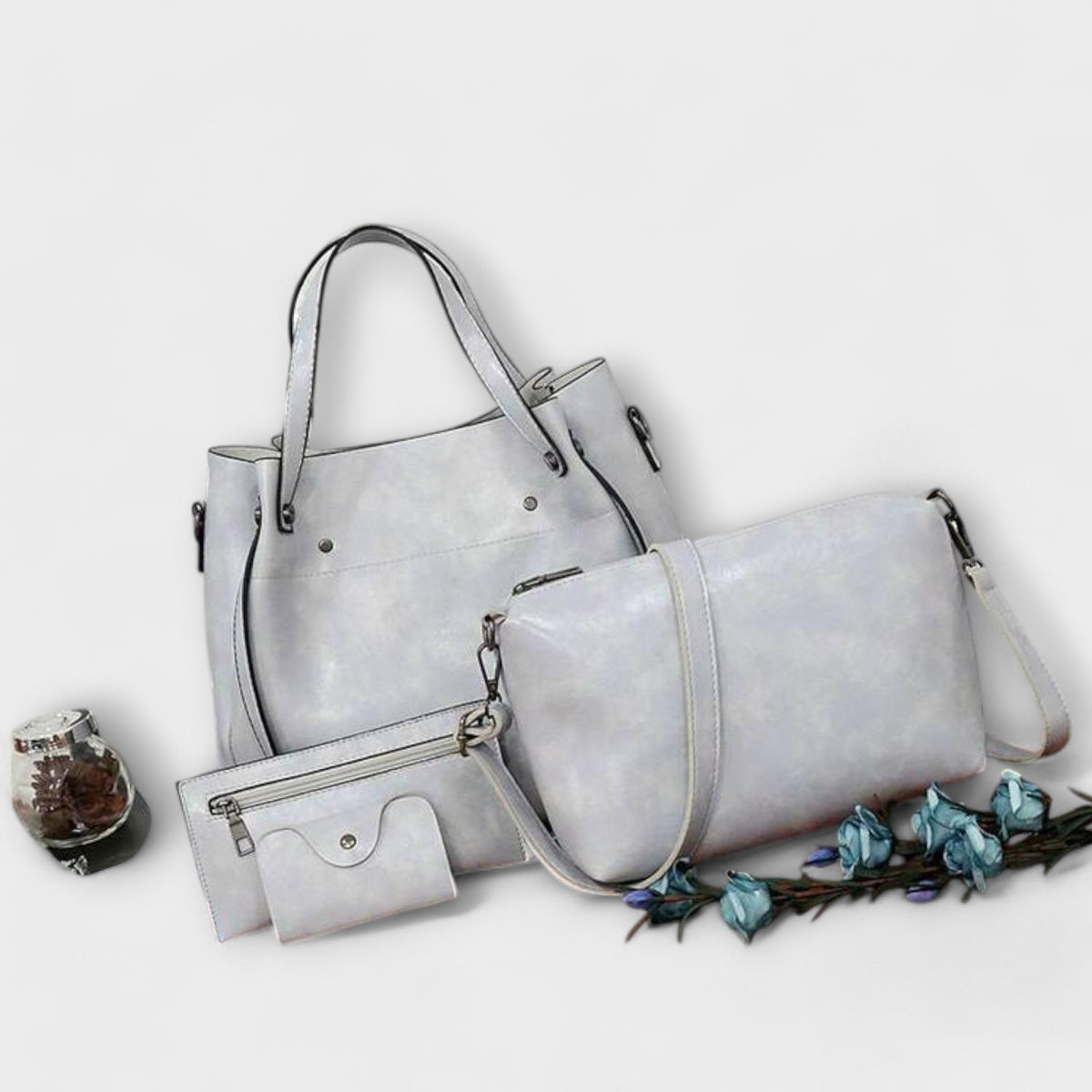 Olivia - 4-Piece Vintage Bag Set
