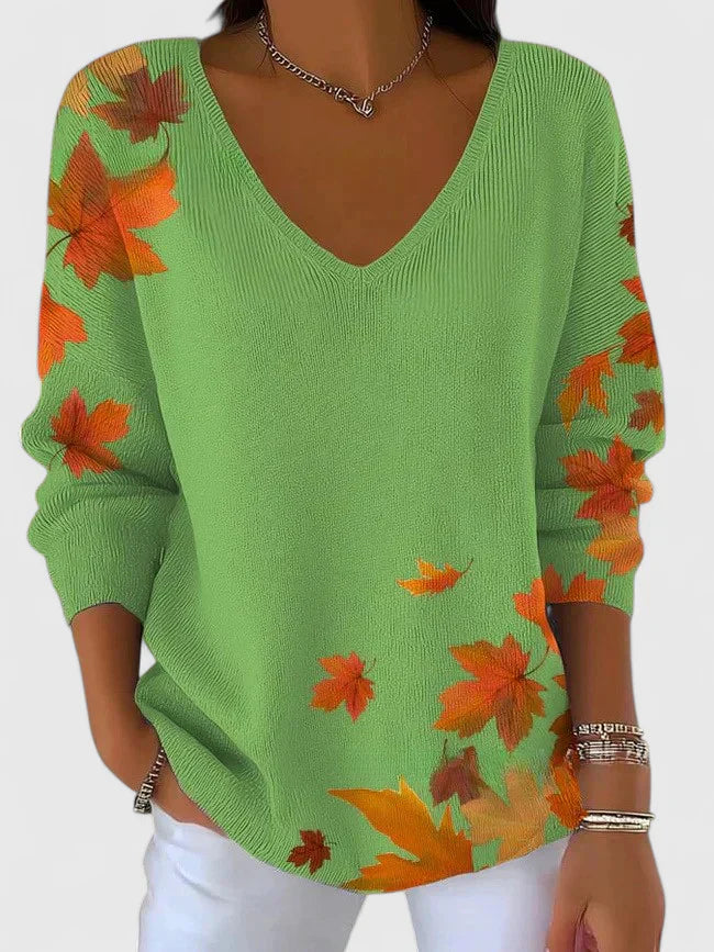 Sera™ | Elegant V-Neck Sweater