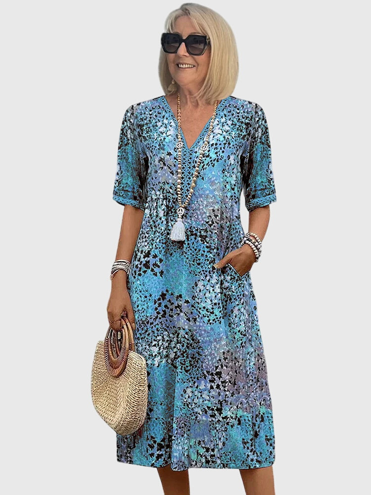 Bella | Elegant Floral Midi Dress