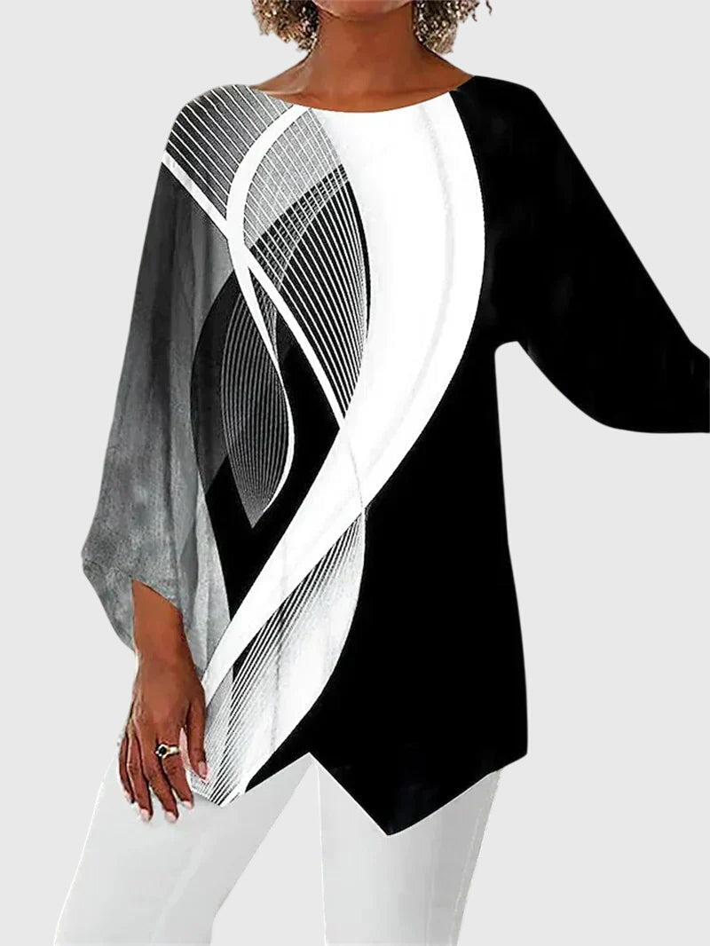 Alayah™ | Elegant Crew Neck Top