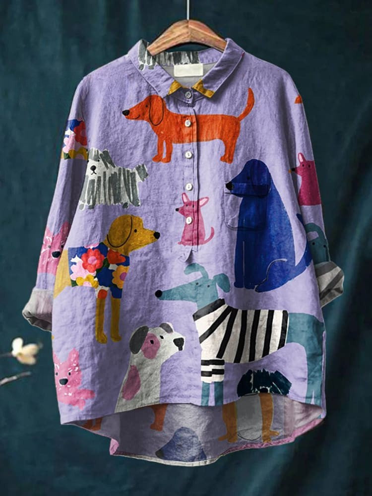 Emma | Colorful Pups Shirt