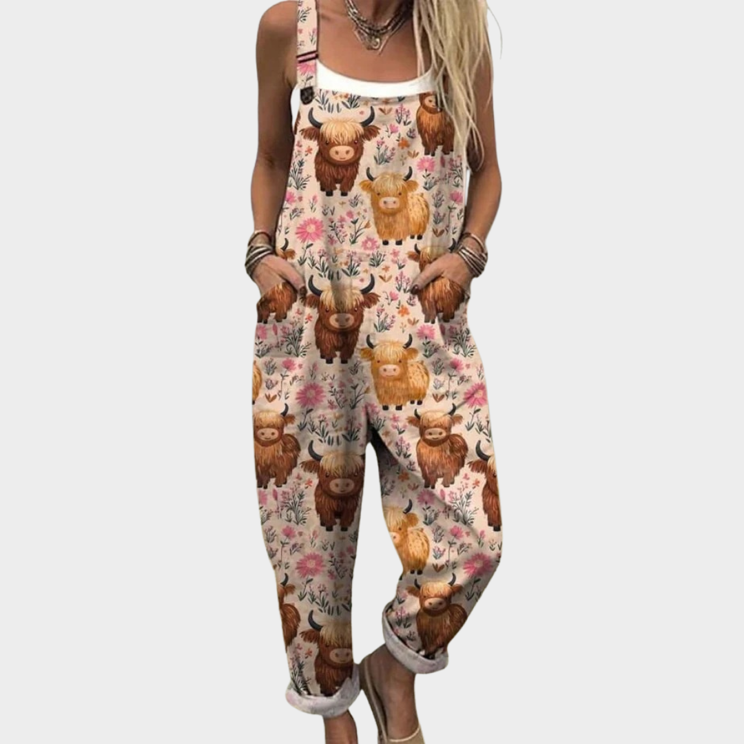 Comfortable Printed Jumpsuit