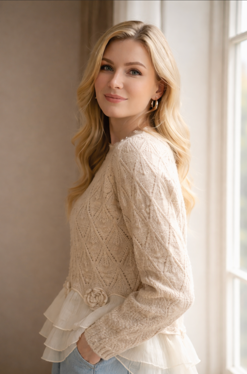 Taylor - Ruffle Cardigan™