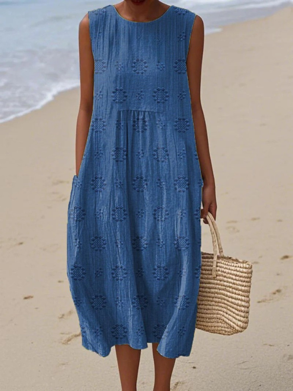 Sara™ Patterned Midi Dress