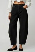 Jennifer | Women’s Casual Mid-Waist Denim Jeans with Front Closure