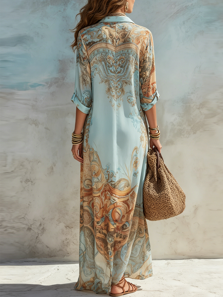 CELIA | Elegant Floral Maxi Dress