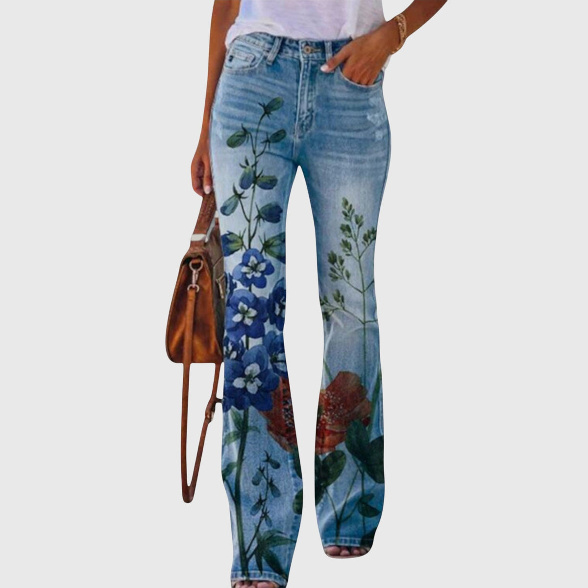 Pants With Flowers
