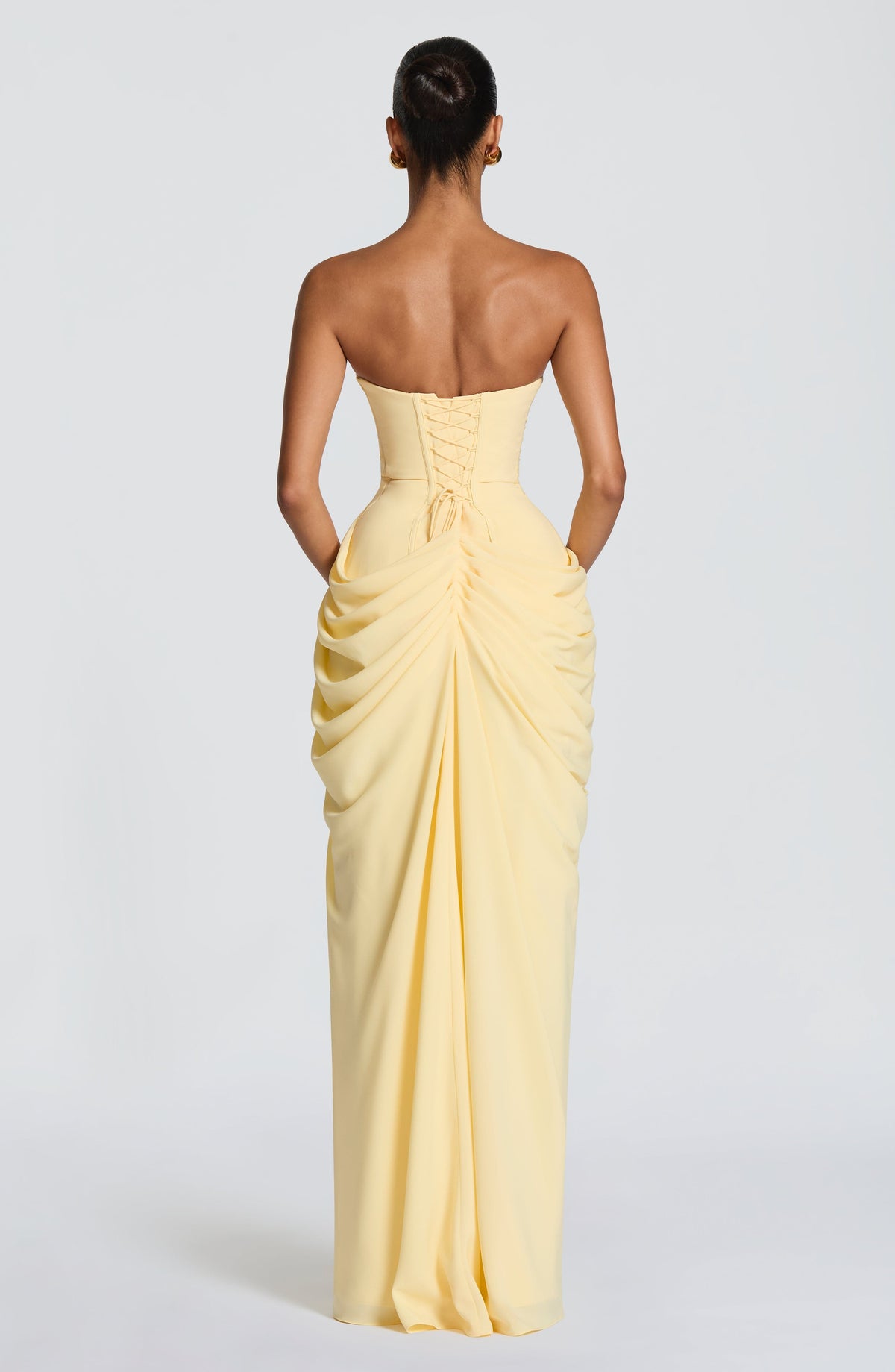 Vivienne | Elegant Draped Maxi Gown with Slit