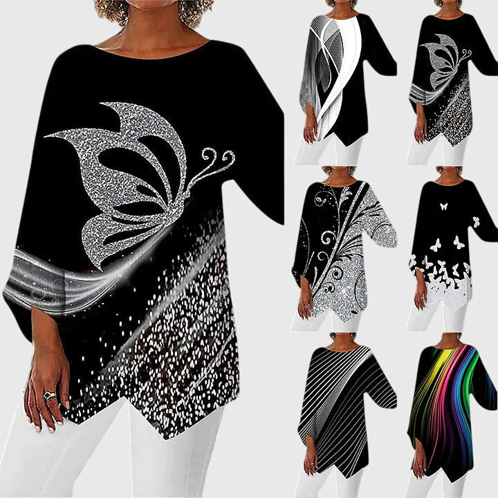 Alayah™ | Elegant Crew Neck Top